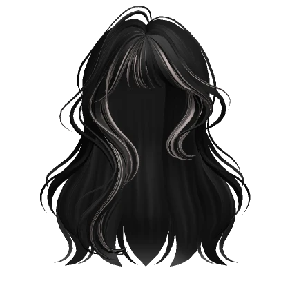 Black&Ash Loose Wavy Hair w/ Bangs