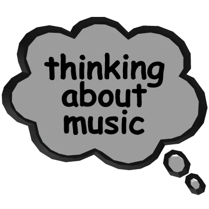 Thinking About Music Speech Bubble