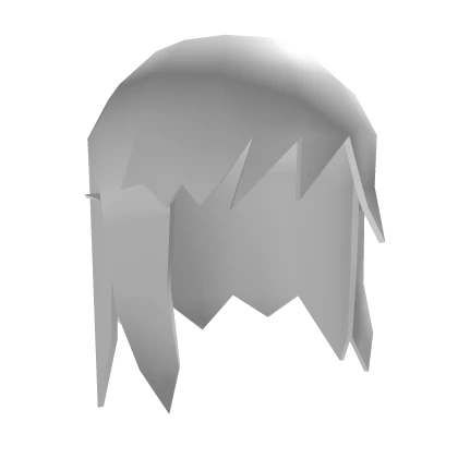 Low Poly Ayesha Hair - White