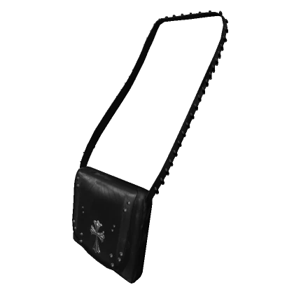  y2k Black chrome crossbody bag 1.0