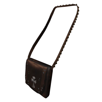  y2k Brown chrome crossbody bag 1.0