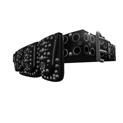 rhinestones utility belt in black