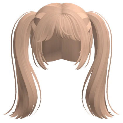 Soft Blonde Anime Pigtails