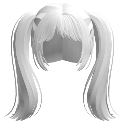 Soft White Anime Pigtails