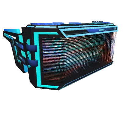 Transparent VR EDM Shades (Neon Blue)