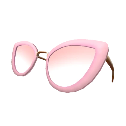 Pink Glasses on Head