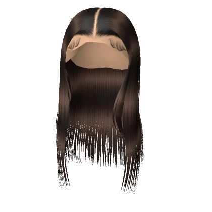 𝓖 Brown Middle Part Silk Press Lace