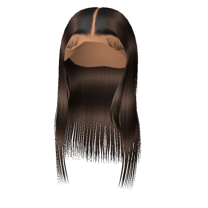 𝓖 Brown Middle Part Silk Press Lace