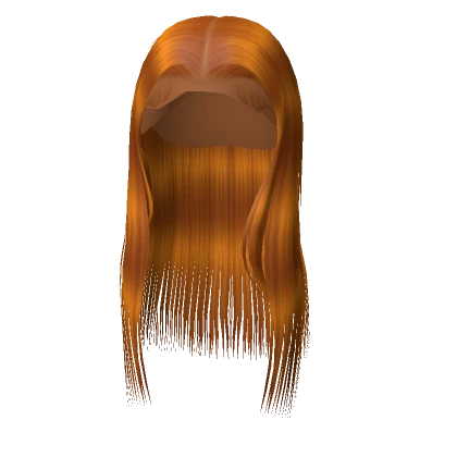 𝓖 Orange Middle Part Silk Press Lace