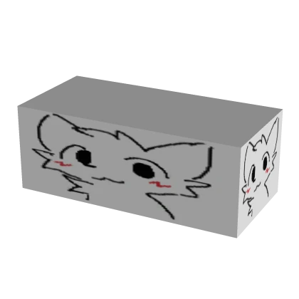 Cartoon cat cube