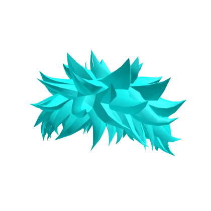Cyan Messy Boy Hair Anime Spiky Fluffy Blue

