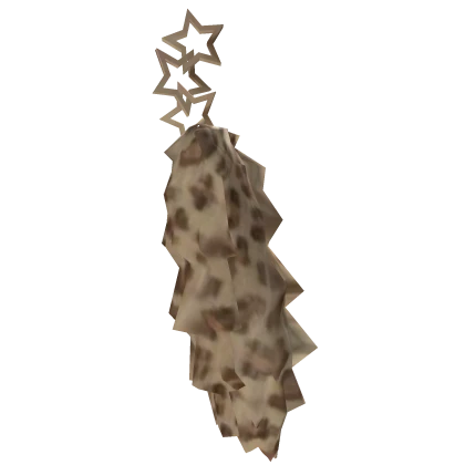 blonde and brown leopard racoon tail (waist)