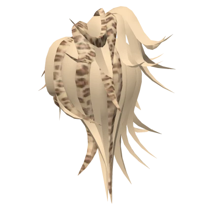 blonde and brown leopard scene ponytail hair