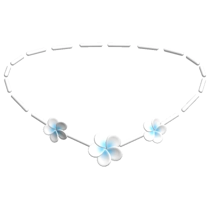 🍀Summer Flower Bead Necklace (Blue)