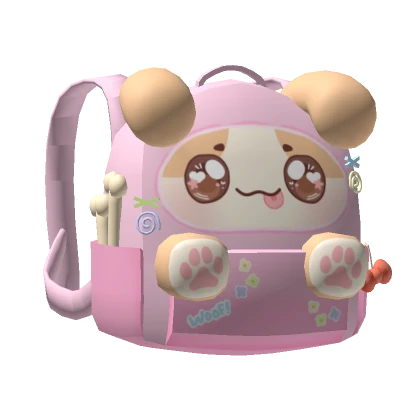 Cute Kawaii Dog Backpack w Paws (3.0)