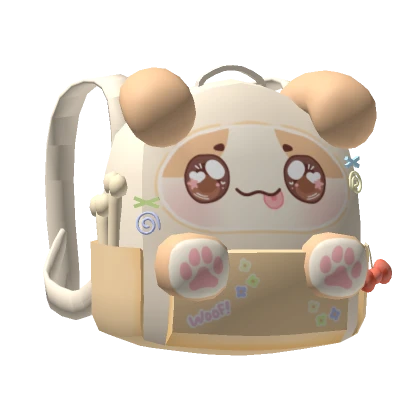 Cute Kawaii Dog Backpack w Paws (3.0)