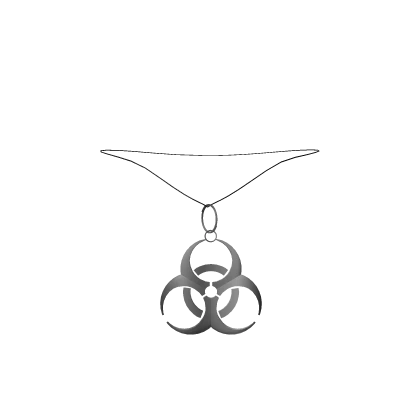 Silver Biohazard Necklace [3.0]