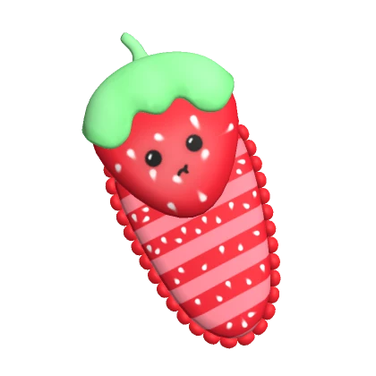 ♡ Cute Red Summer Strawberry Swimming Surfboard