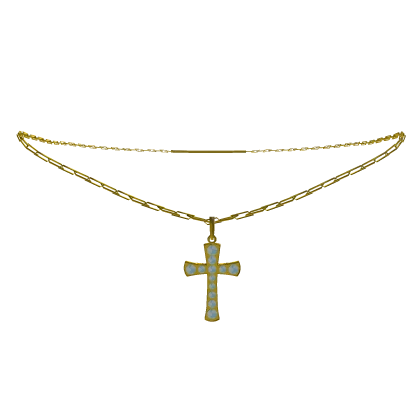 gold cross chain with diamonds