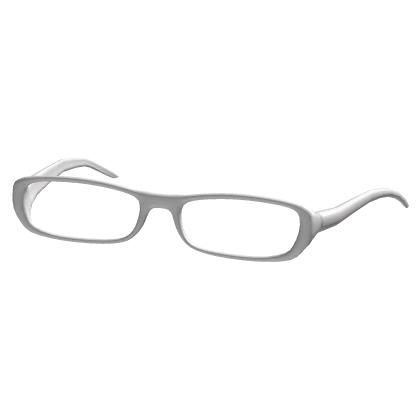 Y2K Office Siren Glasses | White