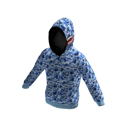 Blue Shark Hoodie