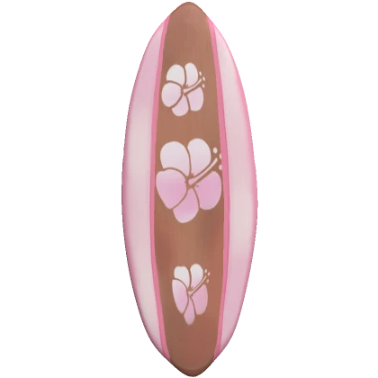 Gyaru Y2K Surf Board Hibiscus