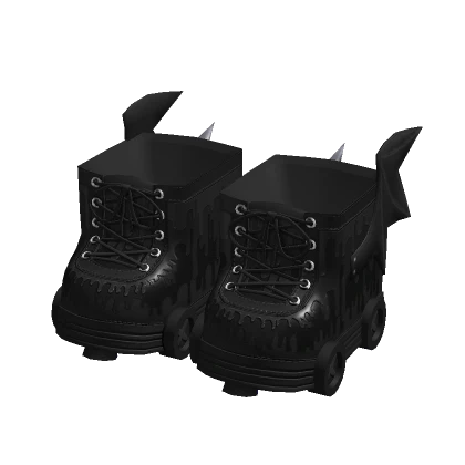 Melty Goth Rollerskates Blackout