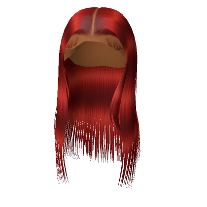 𝓖 Red Middle Part Silk Press Lace