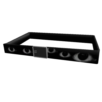 black weirdcore belt with eyes 1.0