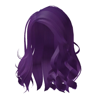 Purple Flowy Summer Hair