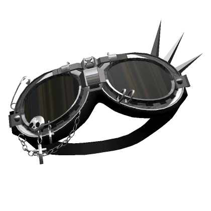 Black Tilted Punk Goggles