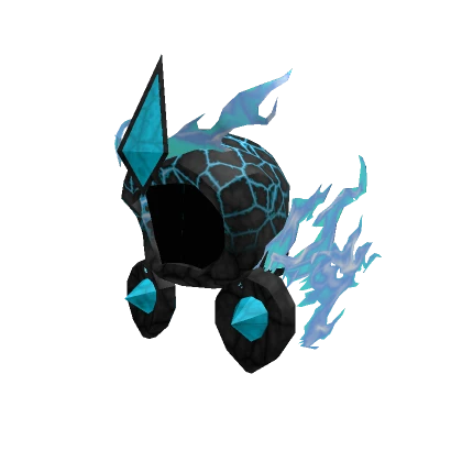 Cyan Fire Crystal Hood