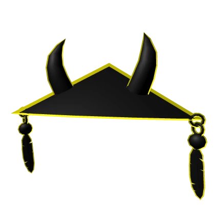 Yellow Oni Samurai Hat