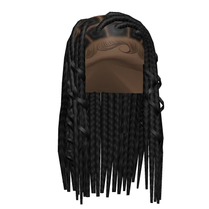 Side Part Boho Braids in Black