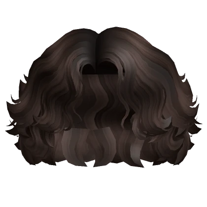 Wind Blown Shoulder Length Waves in Dark Brown