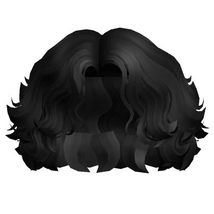 Wind Blown Shoulder Length Waves in Black