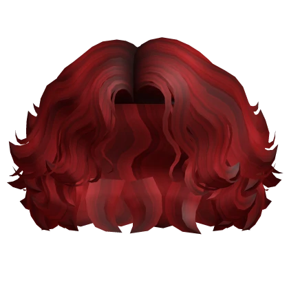 Wind Blown Shoulder Length Waves in Red