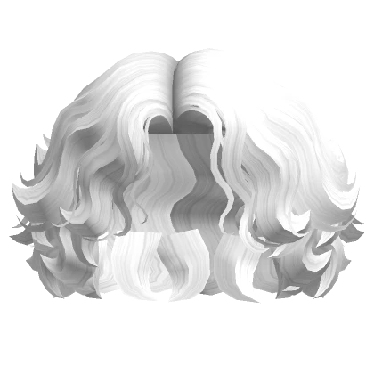 Wind Blown Shoulder Length Waves in White