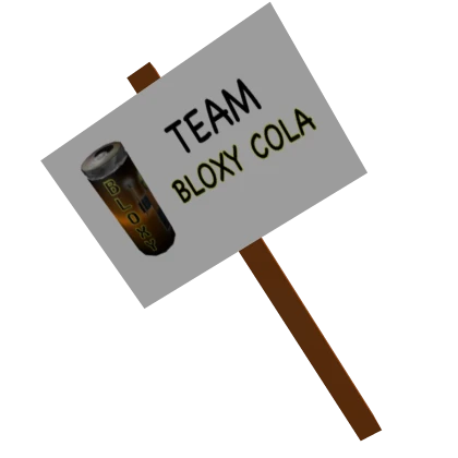 Team Bloxy Cola Sign