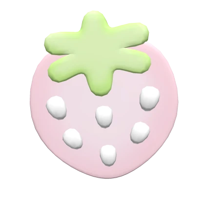 ୨୧: kawaii pink strawberry cookie snack