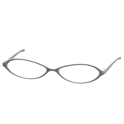 2000's Grunge Y2K Nerd Glasses in White