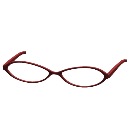 2000's Grunge Y2K Nerd Glasses in Red