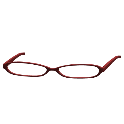 Y2K Office Siren Nerd Glasses in Red