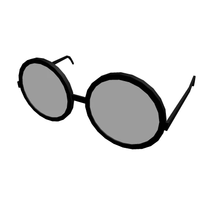 ⭐ Rounded Vintage Glasses but White Lenses