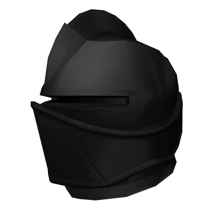 Black Medieval Knight Helmet