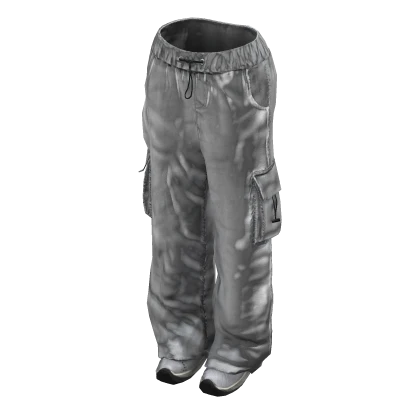 y2k Baggy Pants w/ Sneakers - White