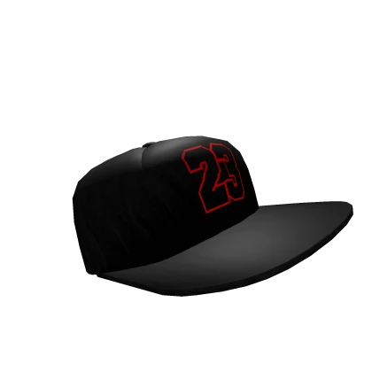 NBA Fitted Red Michael Jordan Cap 23 Black
