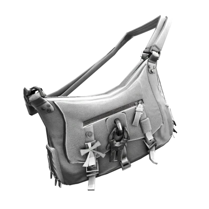 White y2k shopping bag