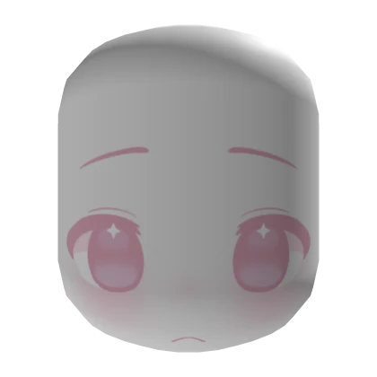 ୨୧﹒Cute Bored Chibi Eyes in Pink : White