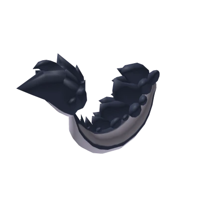 Grey Shark Fluffy Dragon Tail